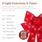 Best Choice Products Set of 3 Pre-Lit Christmas Bows, Indoor/Outdoor LED Holiday Décor w/ 8 Light Functions